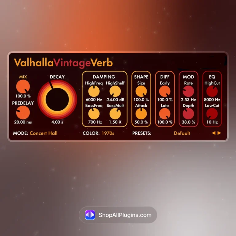 Valhalla VintageVerb download, Valhalla VintageVerb free